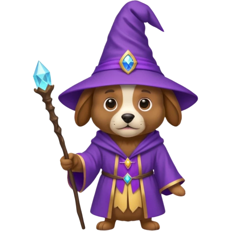 Dog wizard emoji