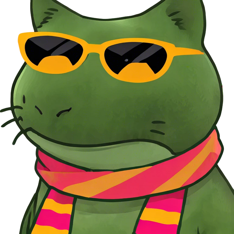 Cat with sunglasses emoji