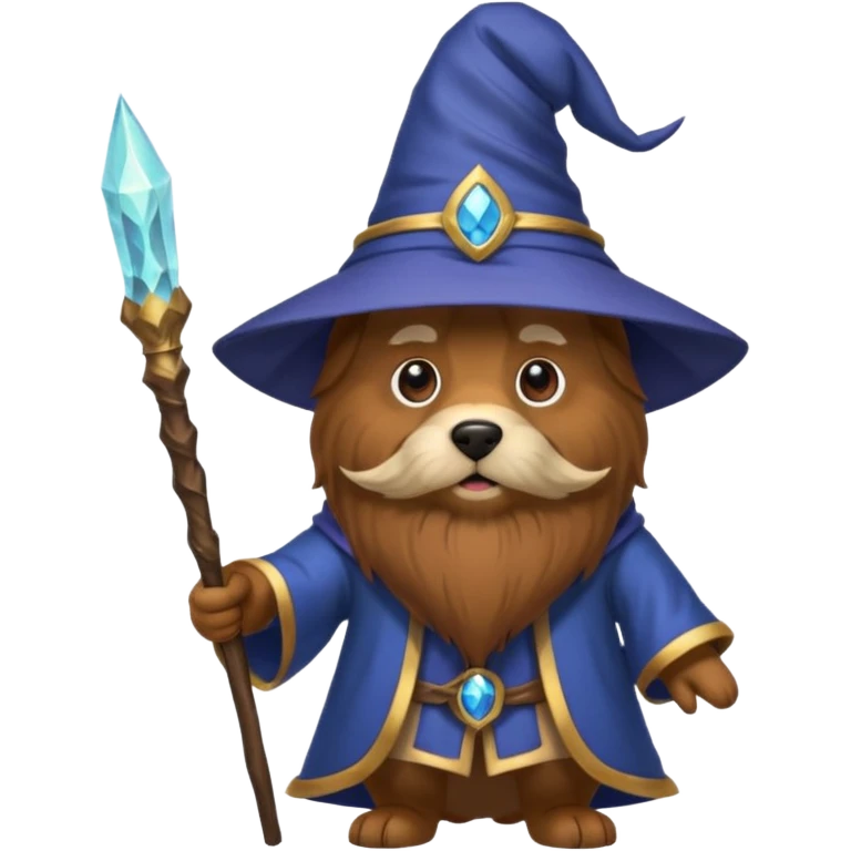 Dog wizard emoji