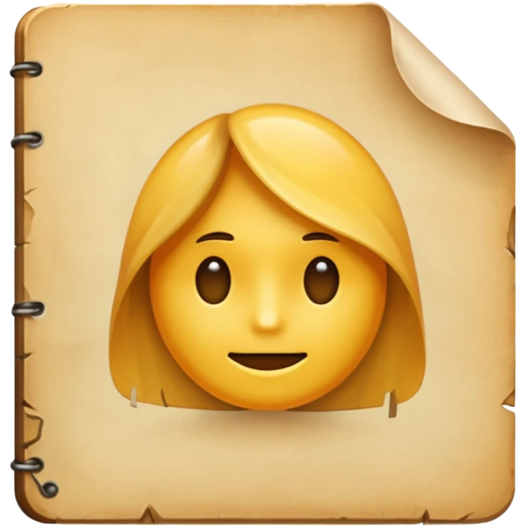 document important sans visage emoji