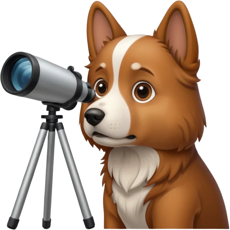 dog with telescope  emoji