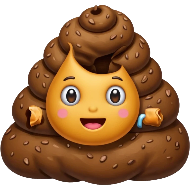 Um cocô emoji