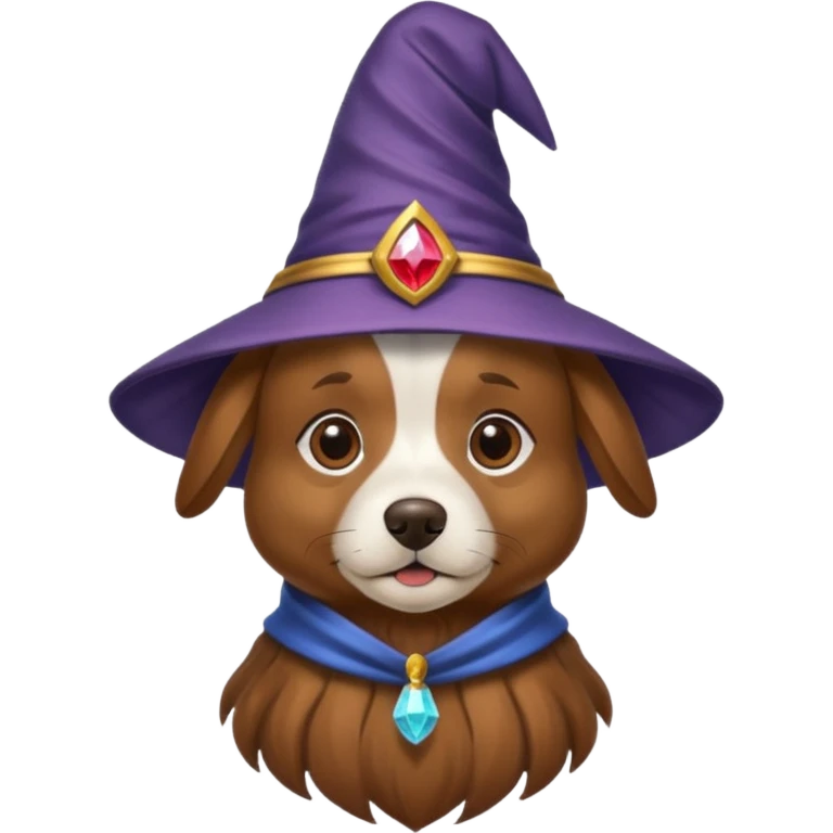 Dog wizard emoji