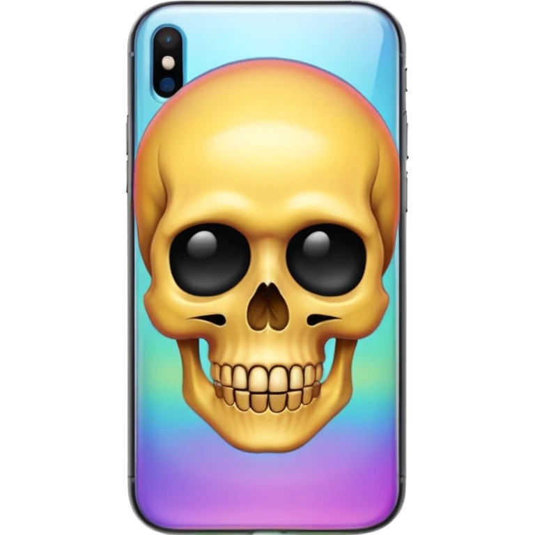 💀iphone emoji with aura skuttle emoji