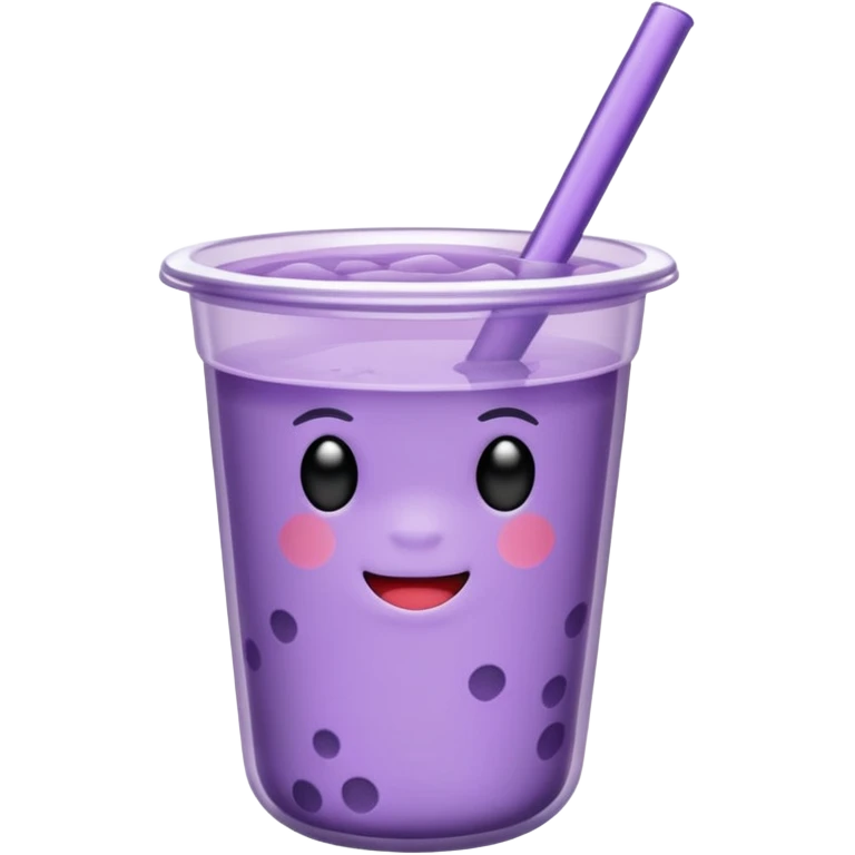lavender colored boba emoji