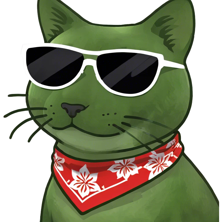 Cat with sunglasses emoji