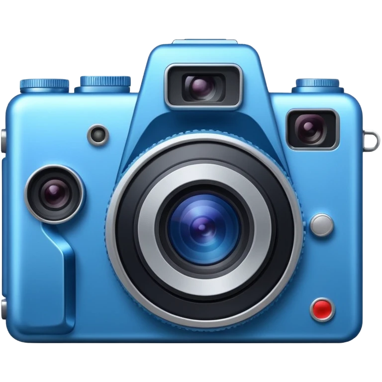 Blue camera  emoji