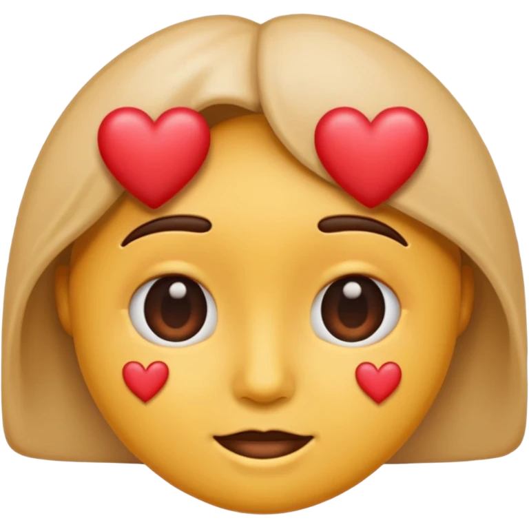 Shaking face emoji with hearts instead of eyes emoji