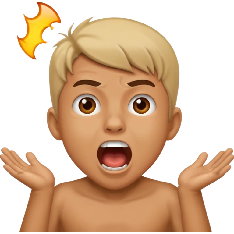 boy shout emoji