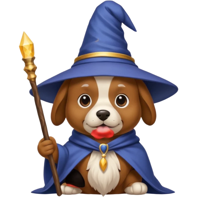 Dog wizard emoji