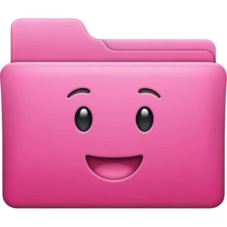 Empty pink folder emoji