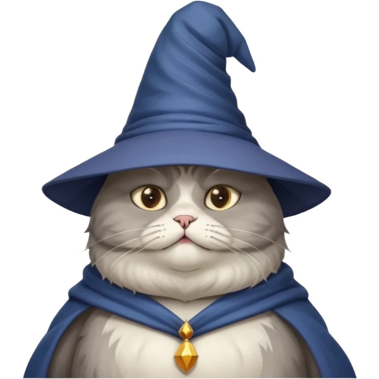 A wizard fat cat emoji