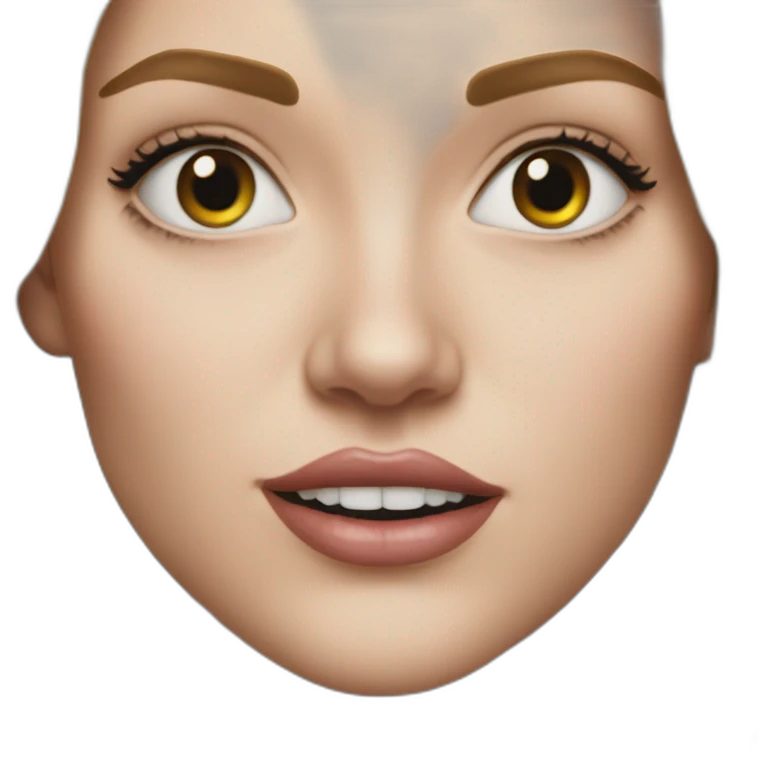 Hyper realistic Elisabeth borne emoji