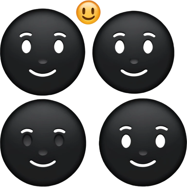 Make to round circles and one long line emoji