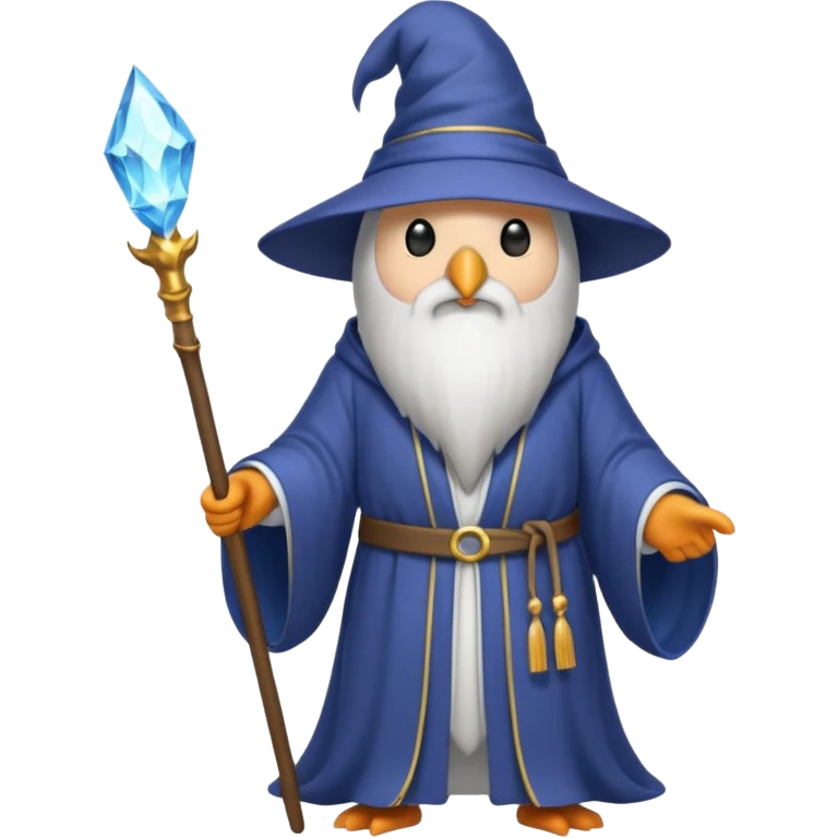 A penguin wizard emoji