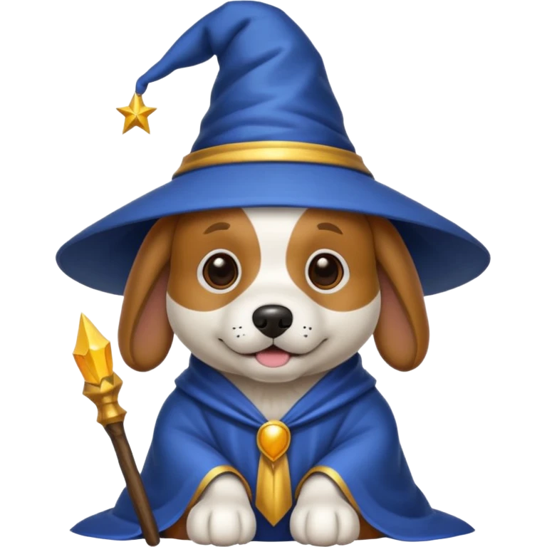 Dog wizard emoji