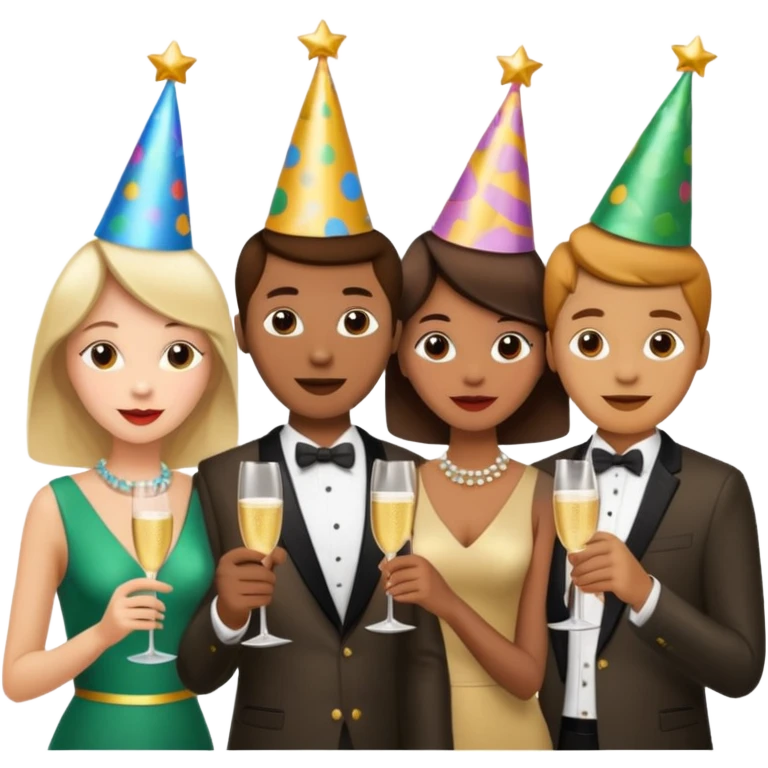 people having a party emoji