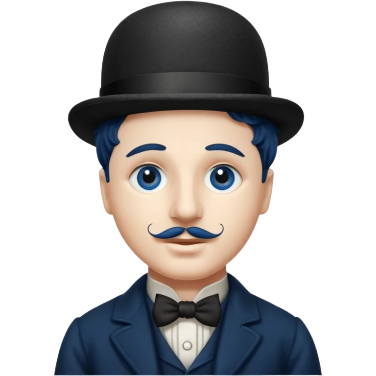 Charlie Chaplin dark blue eyes emoji