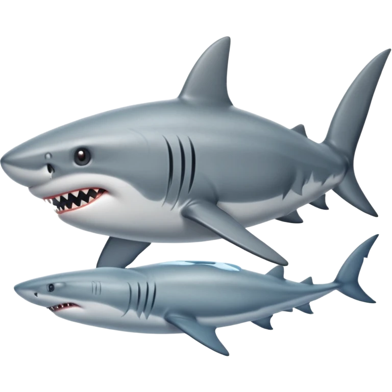 shark wearing shoes emoji