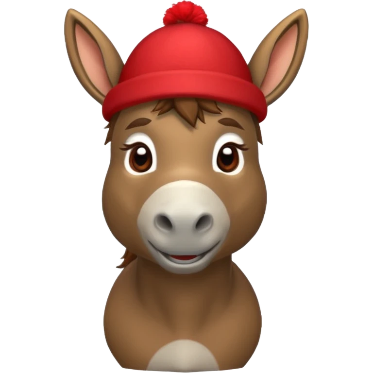 donkey with red hat emoji