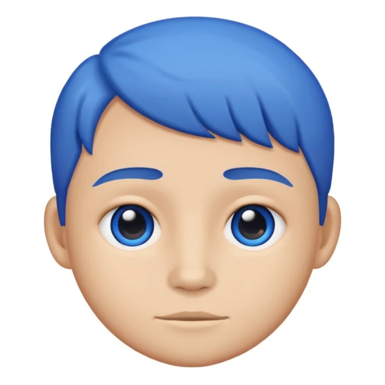 Chulito con círculo azul emoji