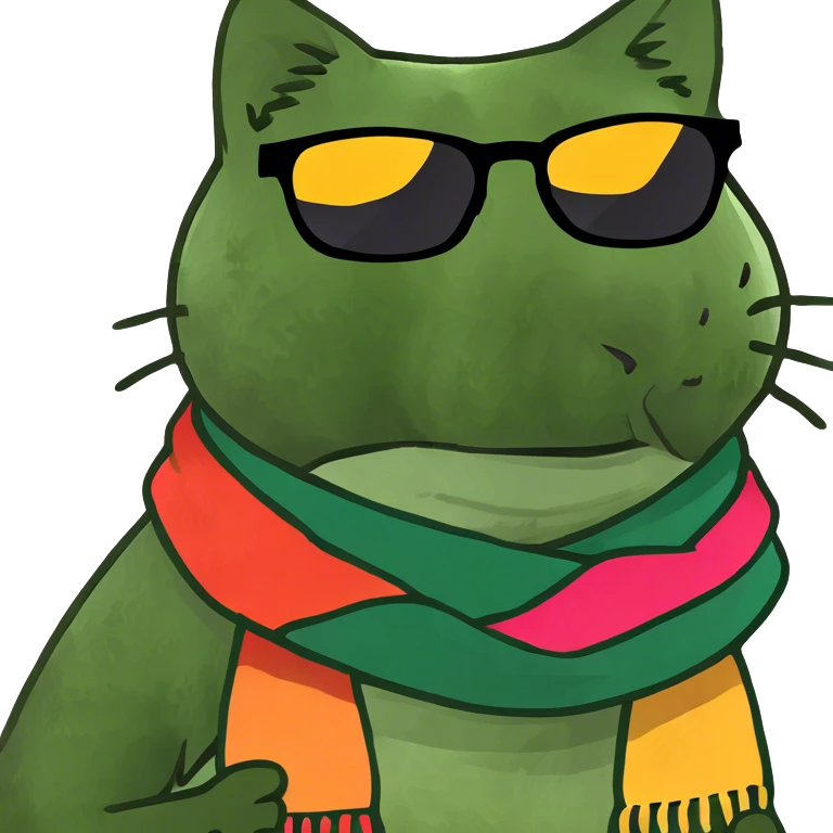 Cat with sunglasses emoji