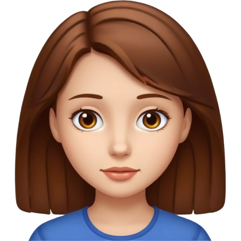 Keep her skin fair but give her brown hair emoji