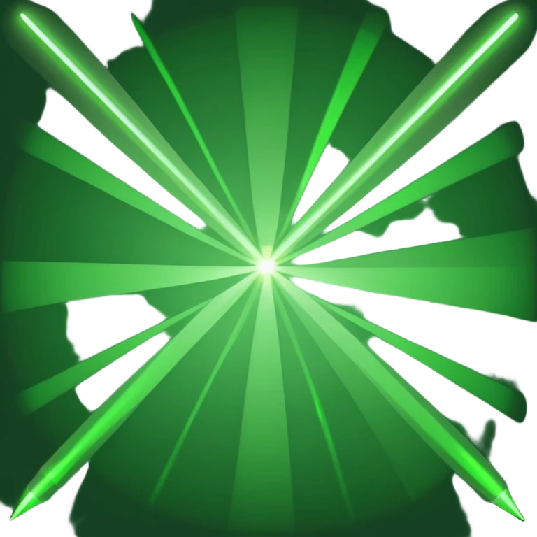 green laser emoji