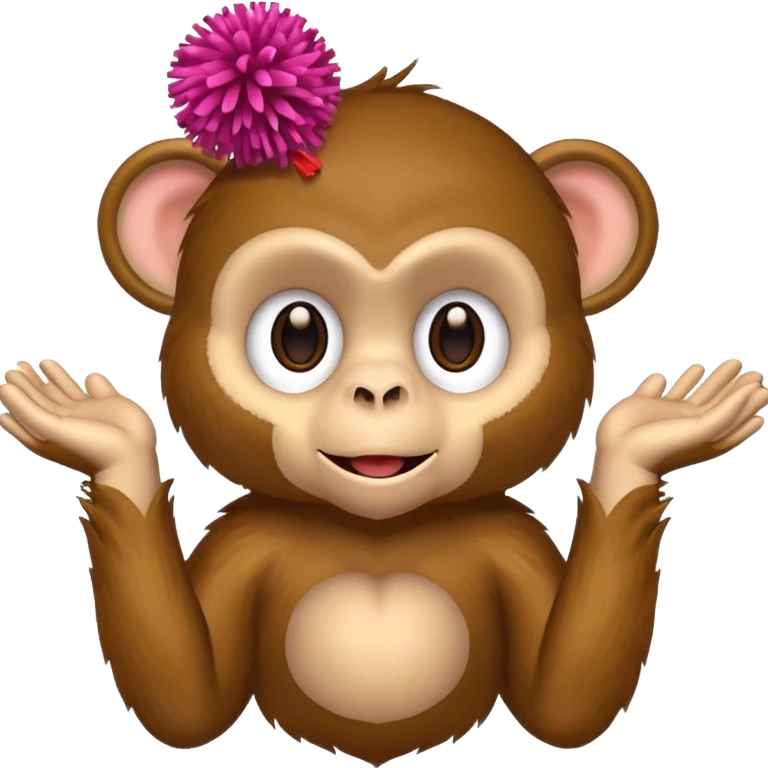 monkey with pom pom’s emoji