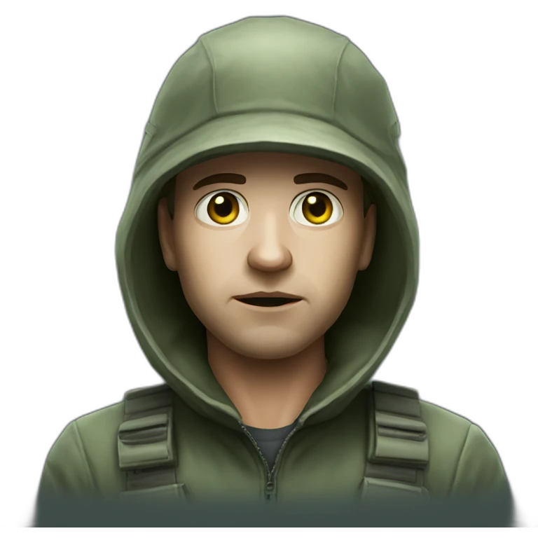 Stalker in Chernobyl with game emoji