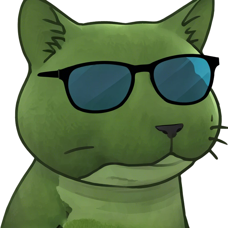 Cat with sunglasses emoji