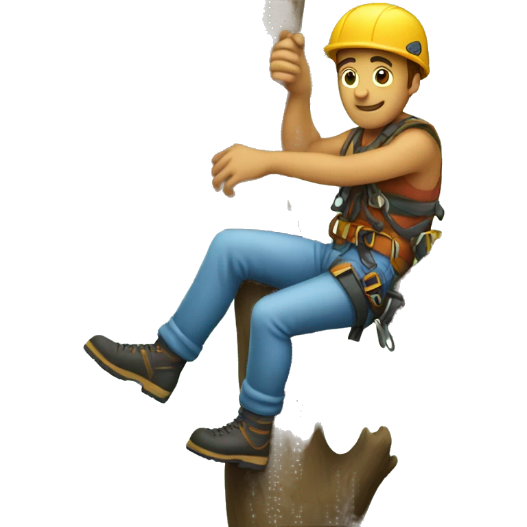 Tree climber emoji