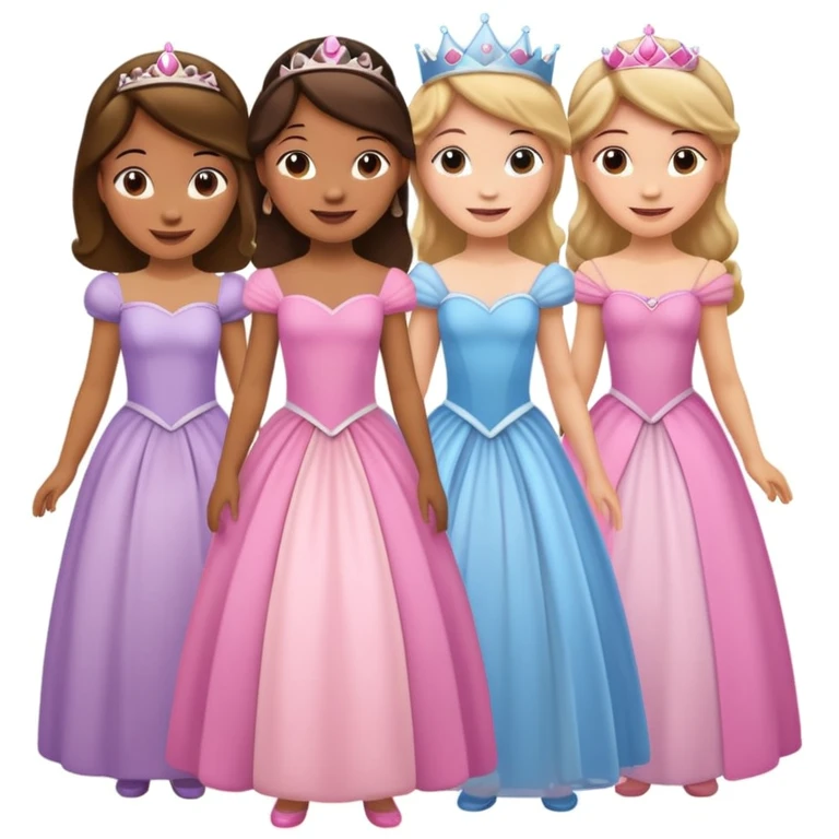 girls in a princess dress emoji