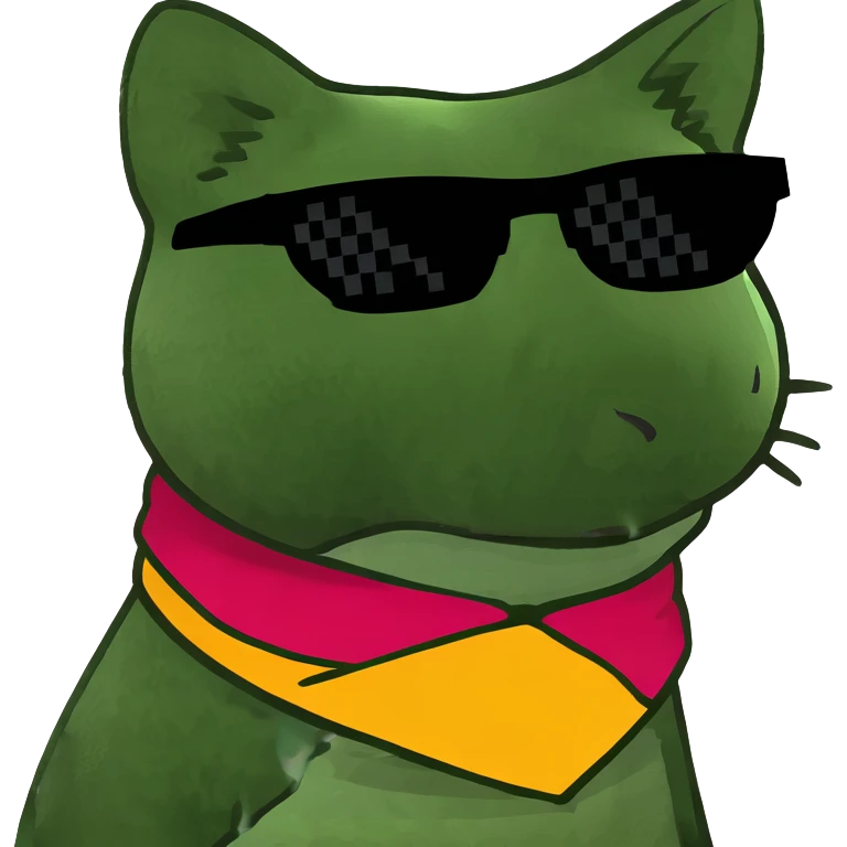 Cat with sunglasses emoji