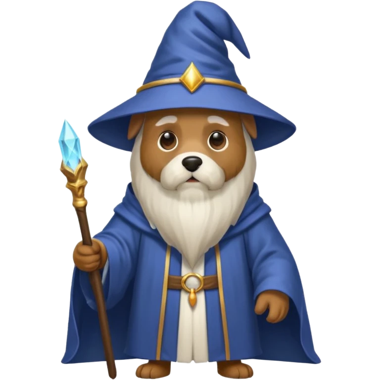 Dog wizard emoji