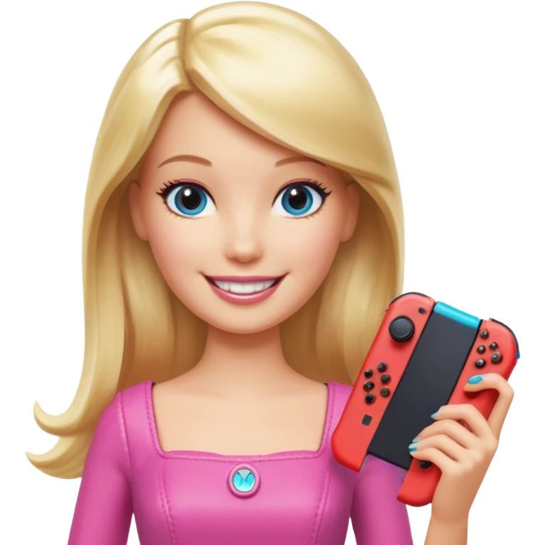 Barbie nintendo switch  emoji