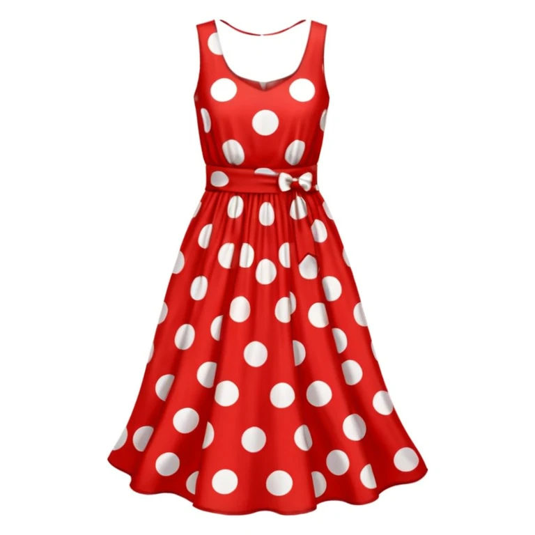 Polka dot dress emoji