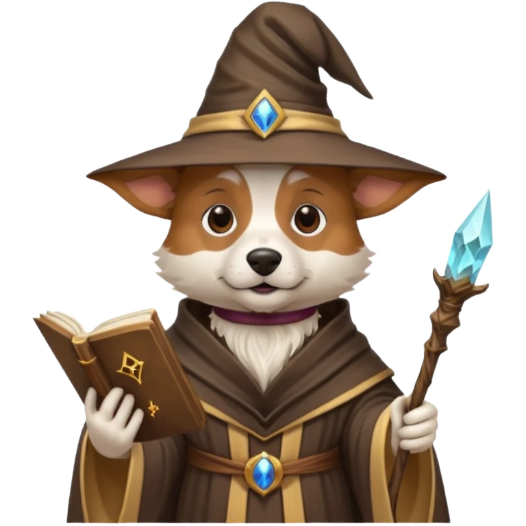 Dog wizard emoji