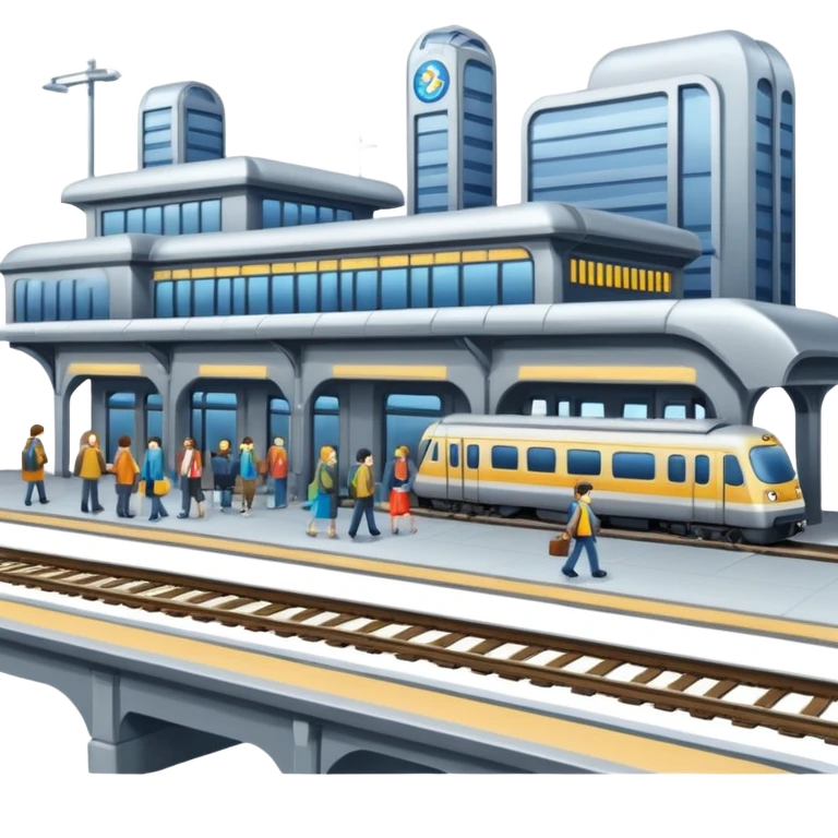 train station emoji