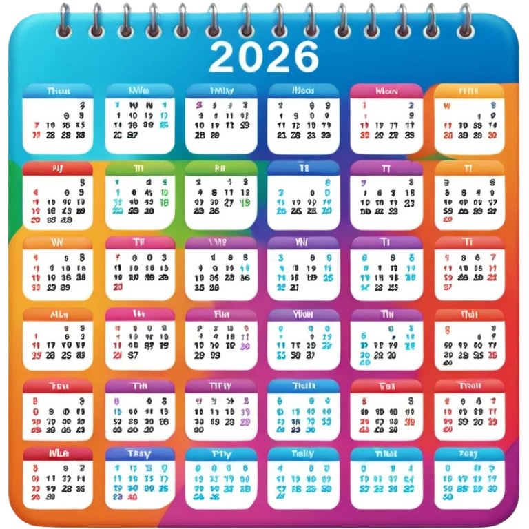 2026 calendar emoji