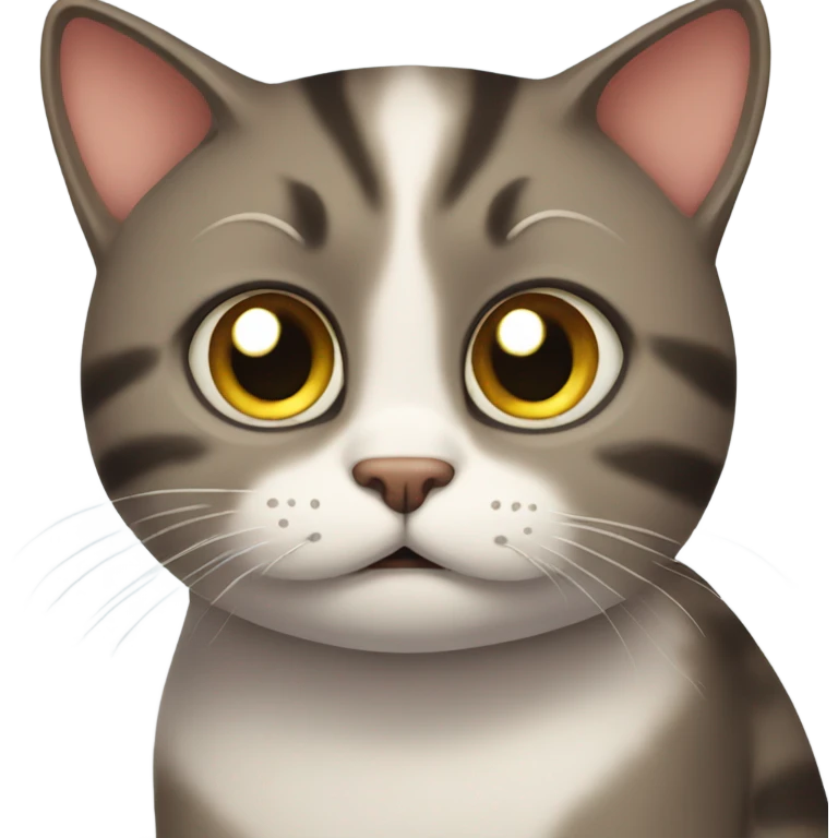 nervous cat emoji