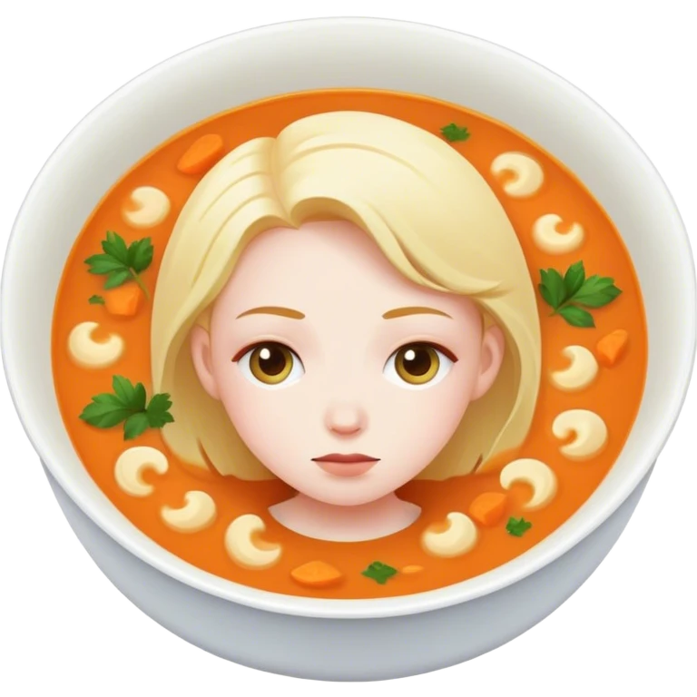 Mensch in einer Suppe  emoji