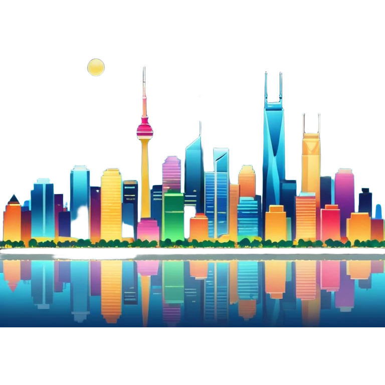City skyline at night  emoji