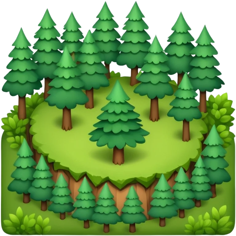 a top view of the forest  emoji