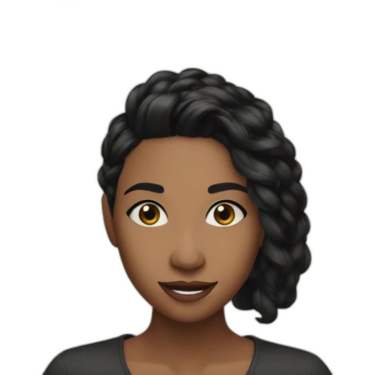Da'Vine Joy Randolph straight black hair emoji