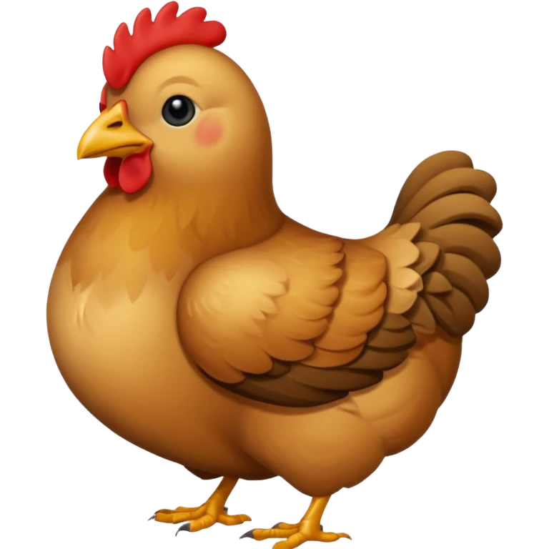 Ein Huhn das down Syndrom hat und schielt emoji