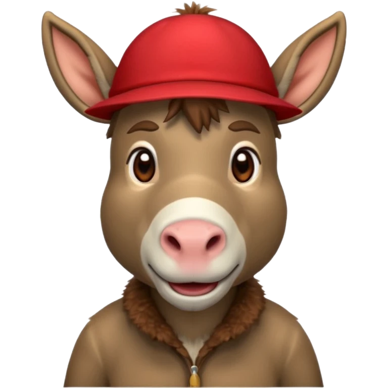 donkey with red hat emoji