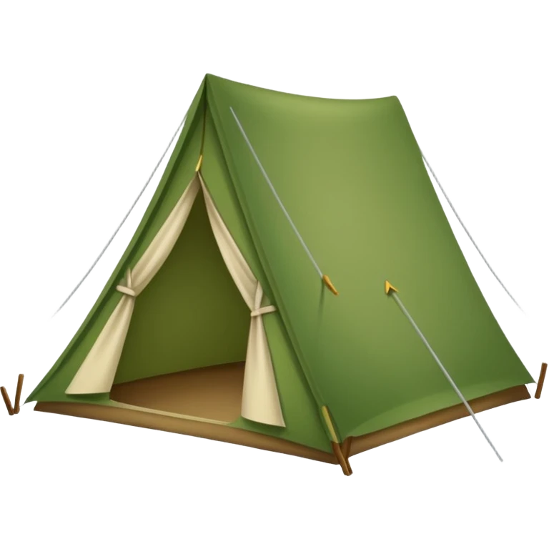 Camp Essentials, tent emoji