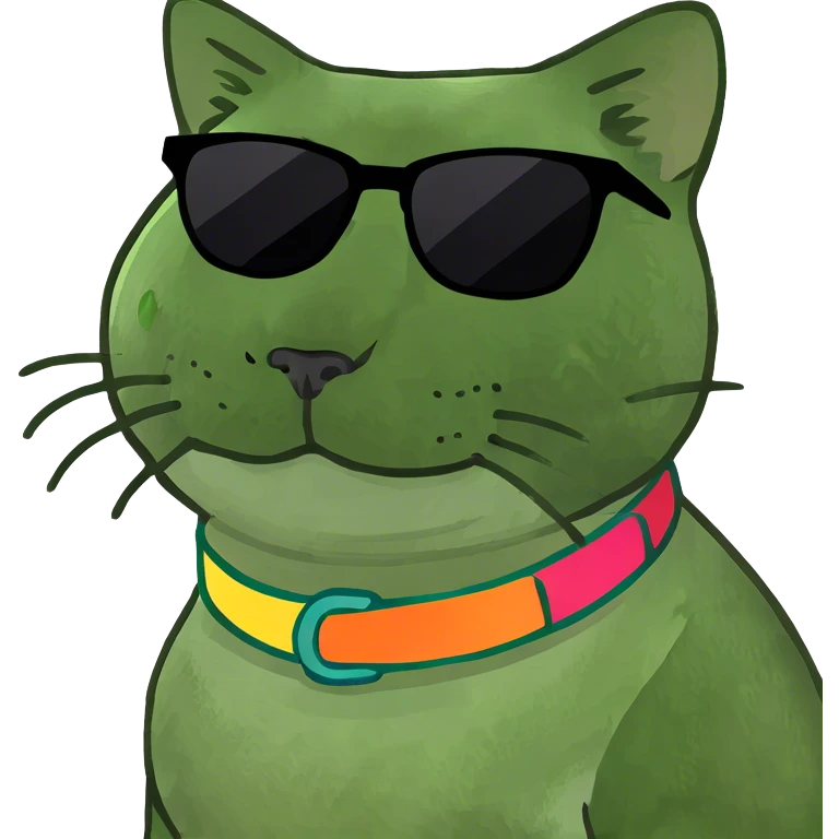 Cat with sunglasses emoji
