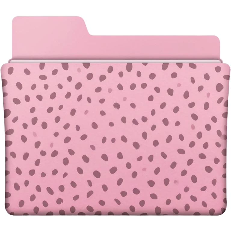 Light pink leopard print file folder emoji